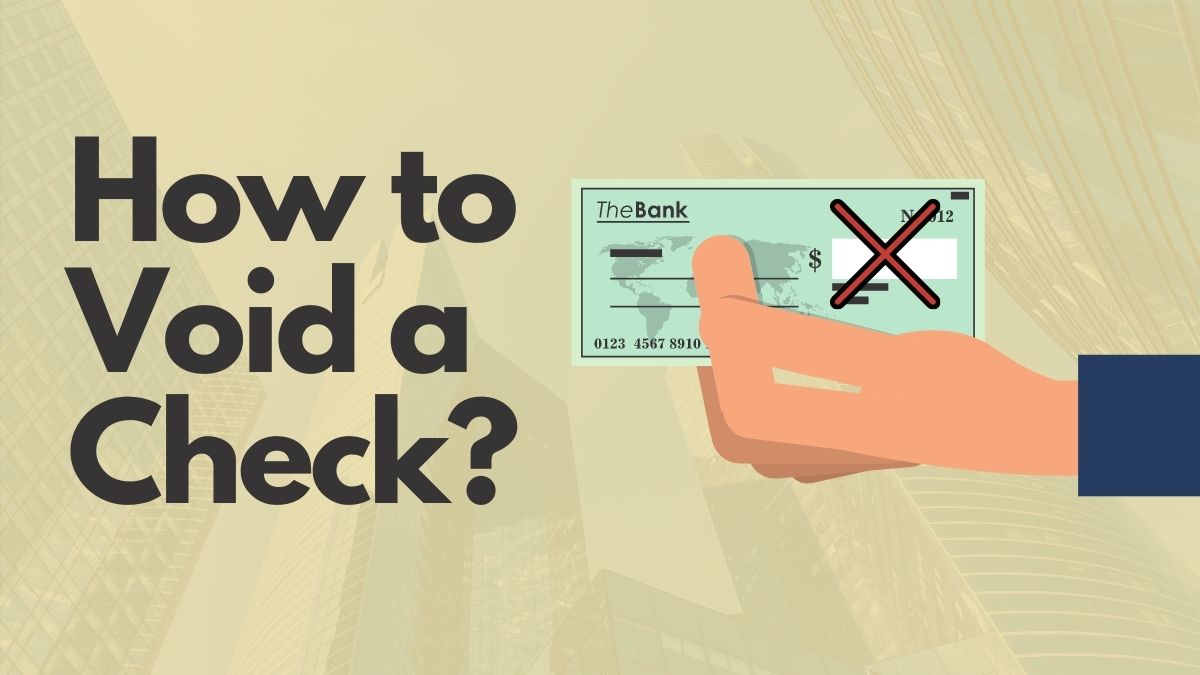 How to Void a Check